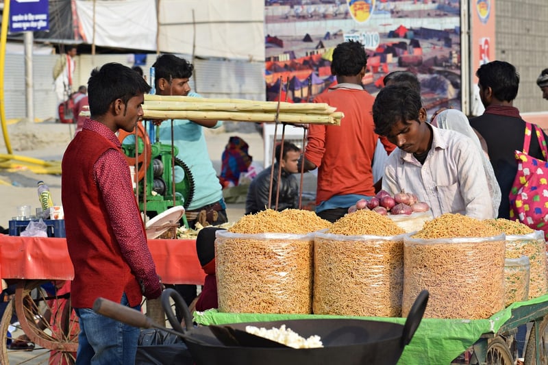 Street Food Vendor in India